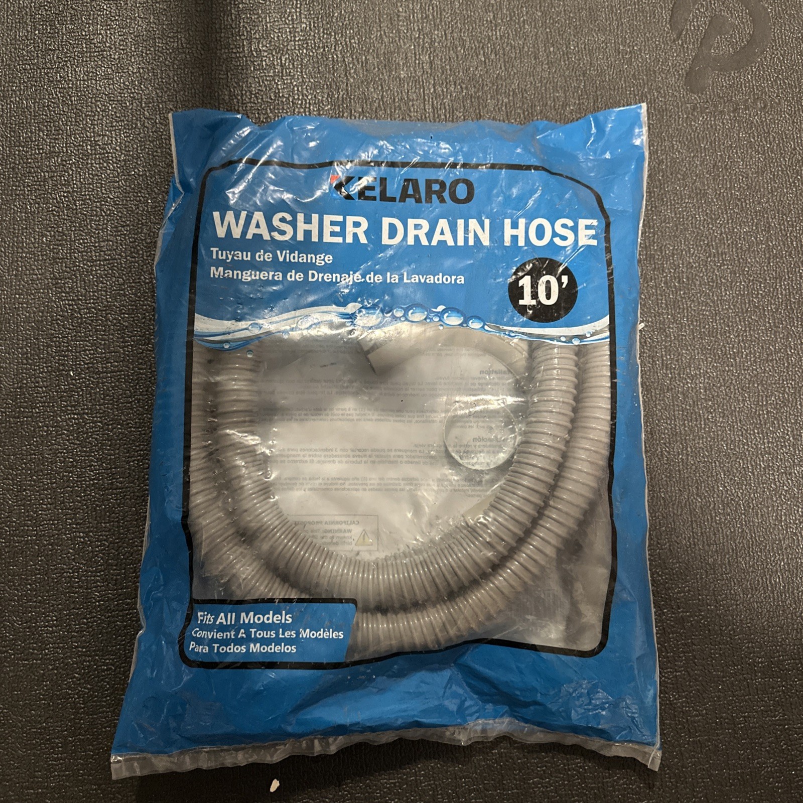 Universal Washing Machine Discharge Drain Hose 10’ Feet Long by Kelaro. New gallery