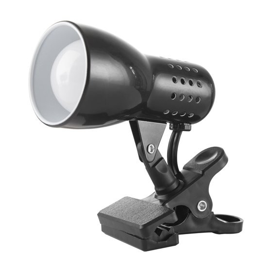Mainstays 5" Metallic Black Adjustable Mini Clip Lamp, with LED Bulb Included gallery
