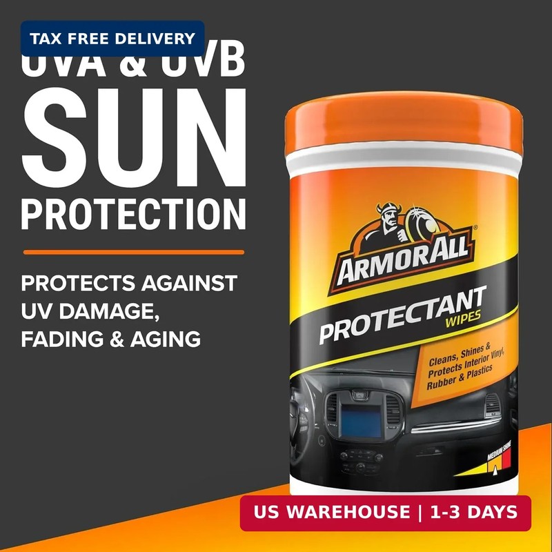 Armor All Car Interior Protectant Wipes, 90 Count Canister, UV Protectant for Vi gallery