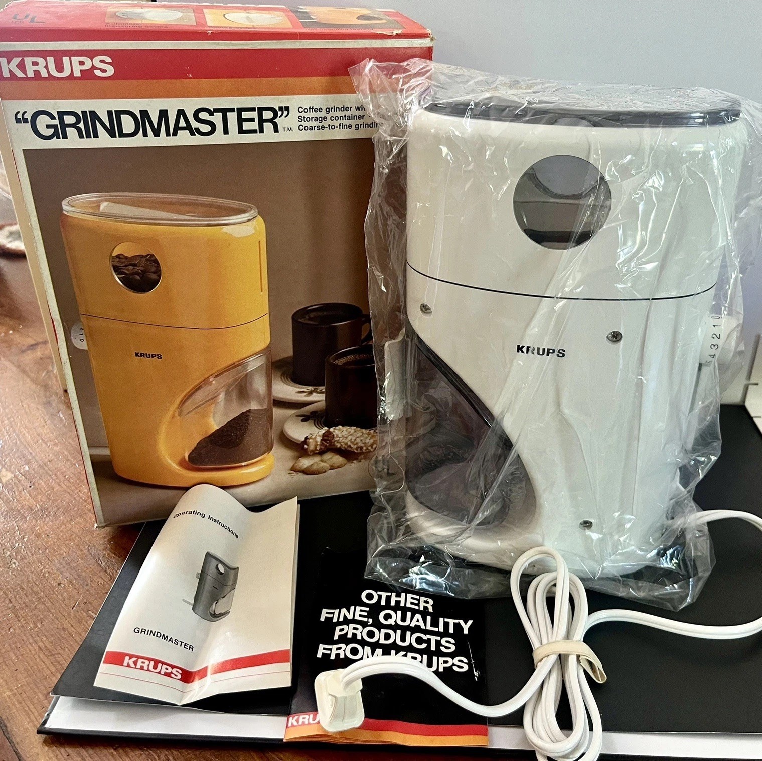 Mr Fusion Back To The Future KRUPS Coffee Grinder Type 223 Box Never Used Works! gallery
