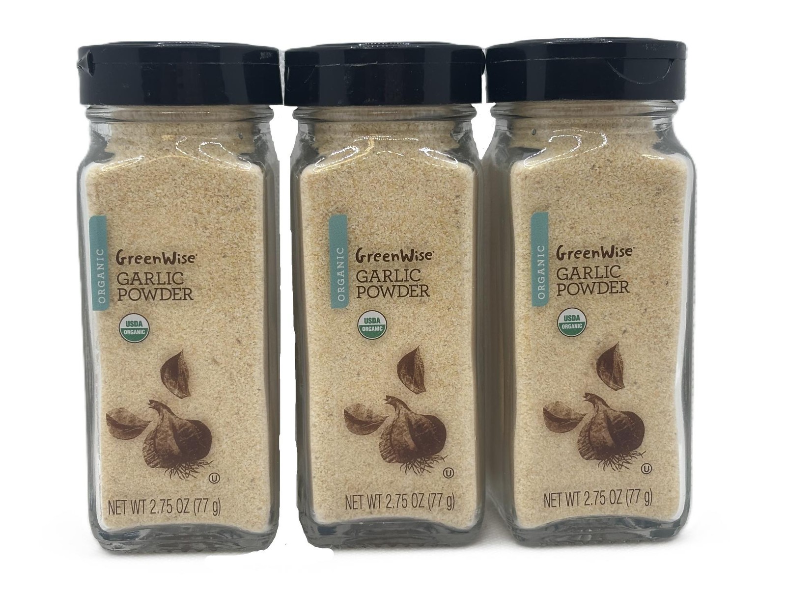 3-Pk Green-Wise Organic Garlic Powder - 2.75 oz Jars USDA Certified EXP 11/2027 gallery