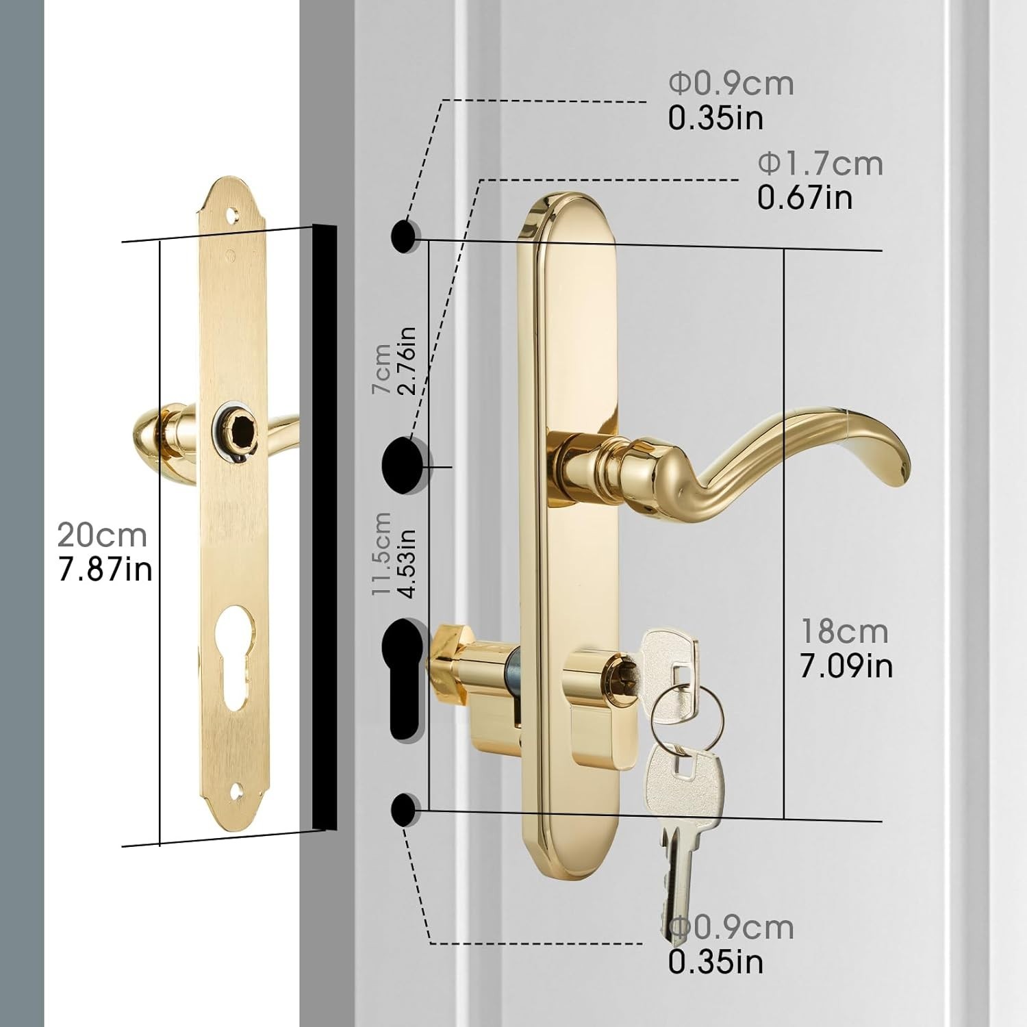 Storm Door Handle Accessory Set fit Pella Storm Door Handle Replacement Part, wi gallery