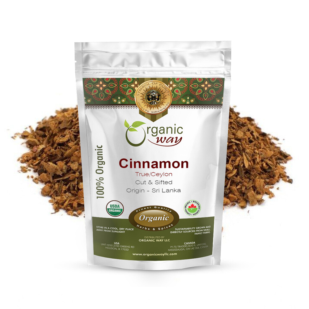Organic Way Cinnamon True Ceylon Cut & Sifted - USDA & Kosher Certified gallery