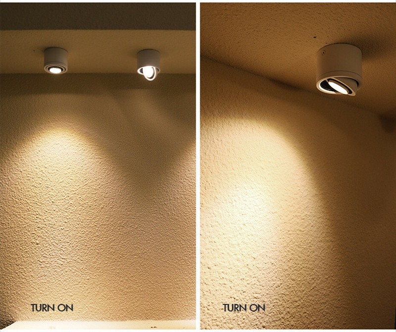 Adjustable Surface Mounted LED Ceiling Downlight Wall Spot Light + Driver HRM gallery