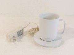 Ember CM17 Temperature App Control 10oz. Smart Mug White w/ Charger Base WORKS!