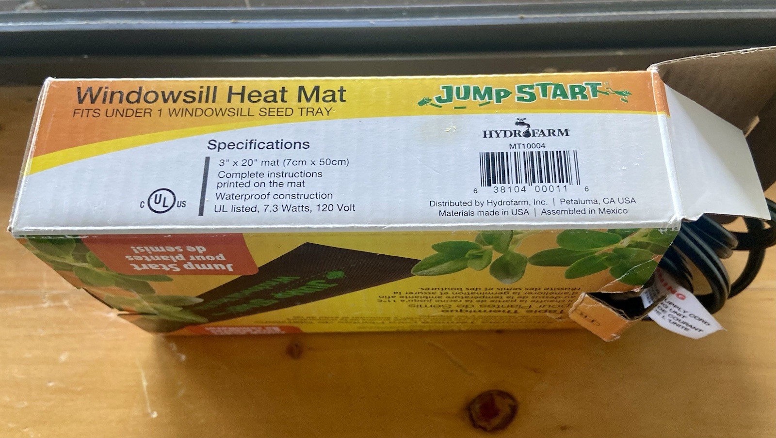 Hydrofarm Heated Mat / Window Sill Jump Start Seedling Heat Mat 3 x 20 in. gallery