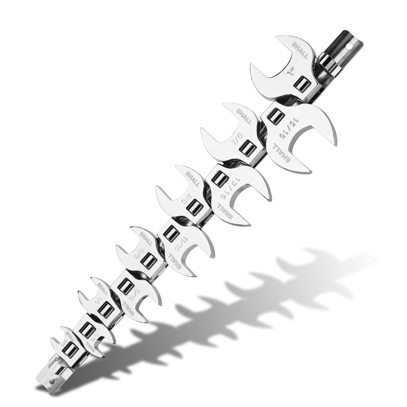 11 PCS 3/8 Inch Crows Foot Wrench Set SAE Crowfoot 3/81 Inch Tool Organizer gallery