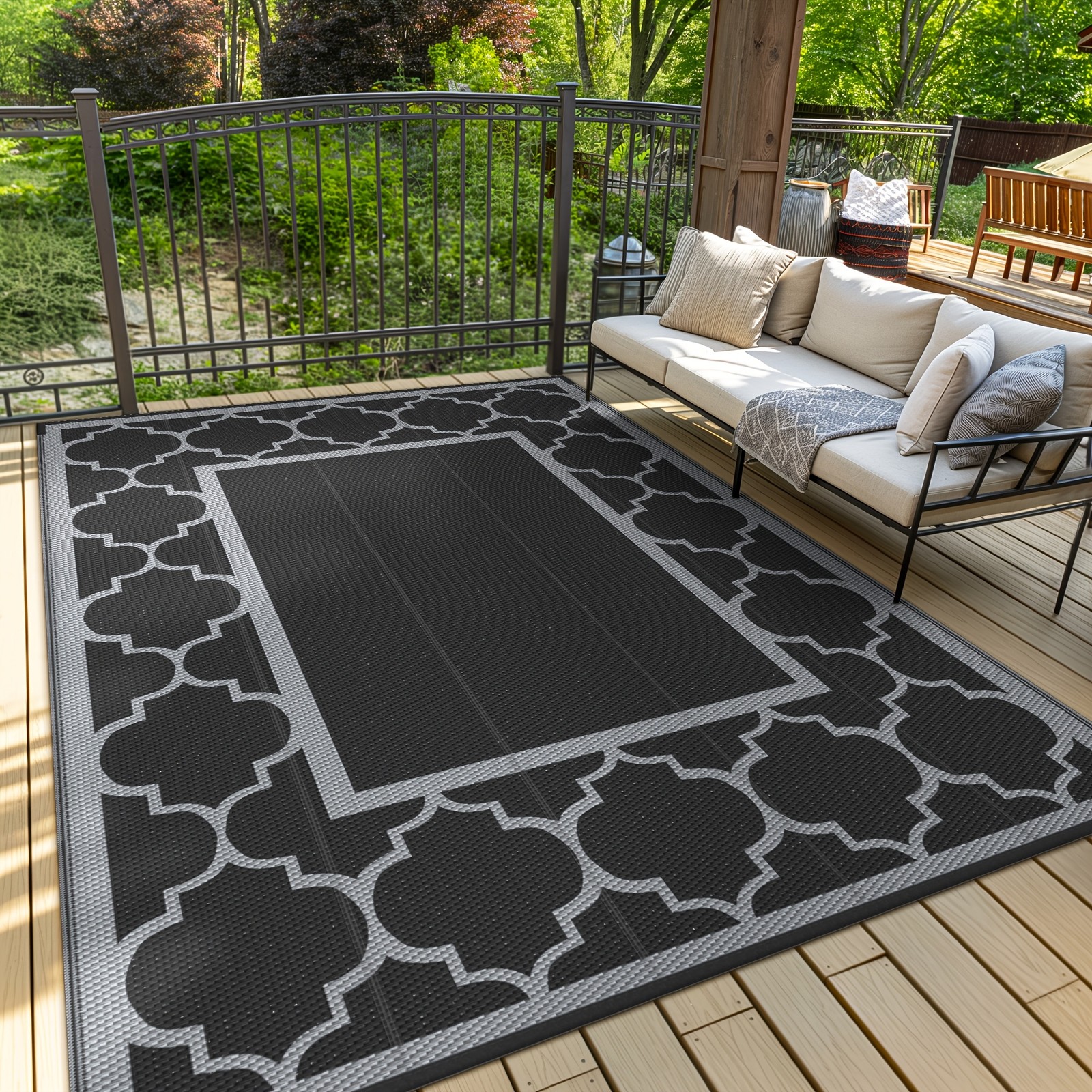 Outdoor Rug High Quality Double-Sided,Durable Plastic Straw Carpet for Outdoor gallery