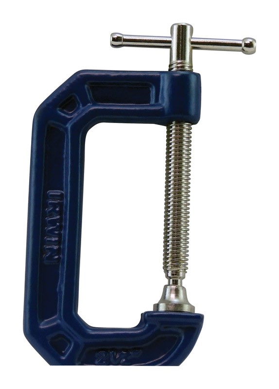 Irwin 2025102 900 lbs. Force Quick-Grip Adjustable C-Clamp 2-1/2 x 1-3/8 D in. gallery