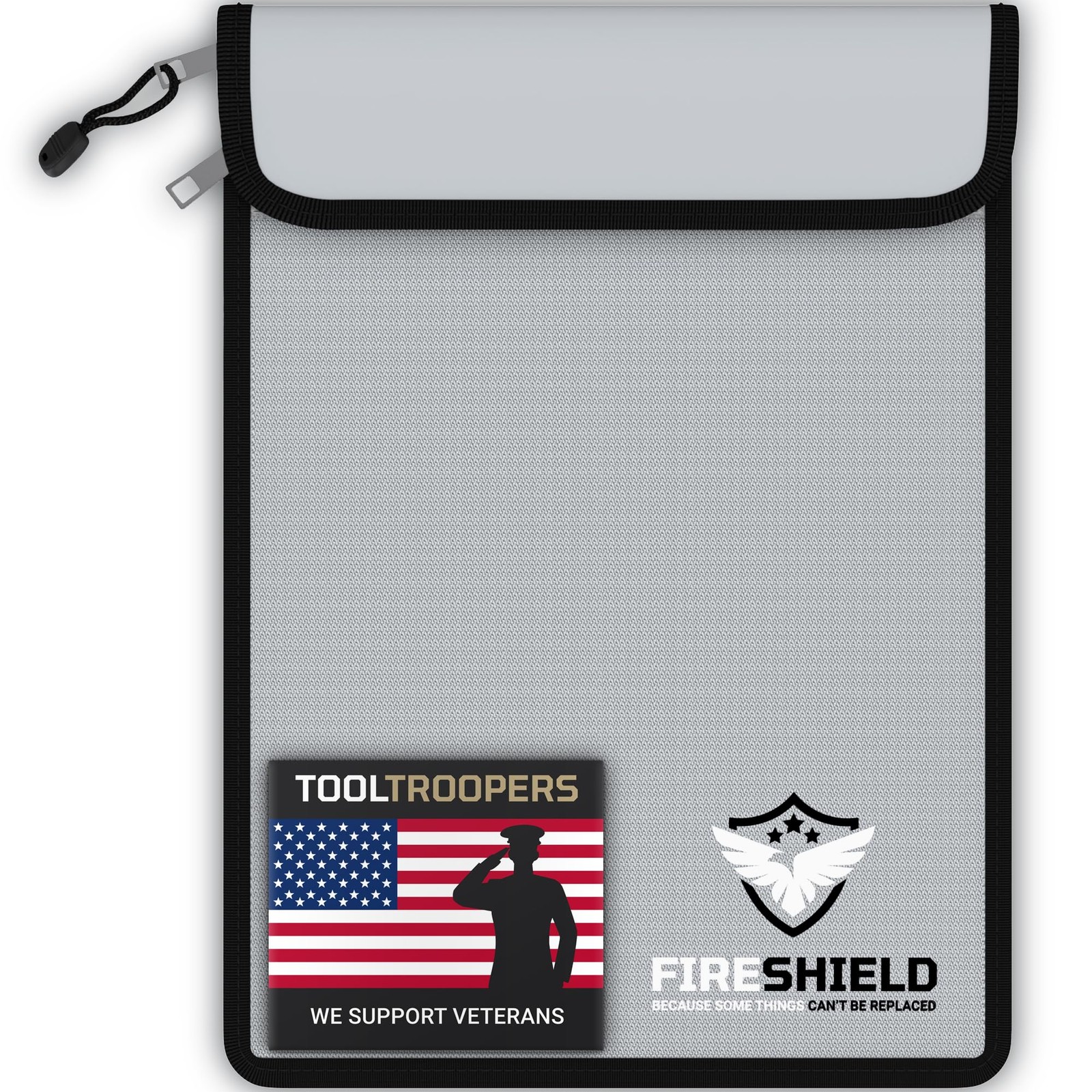 FIRESHIELD PRO Upgraded 2000°F Fireproof Document Bag w/ Dual Pockets – Fire ... gallery