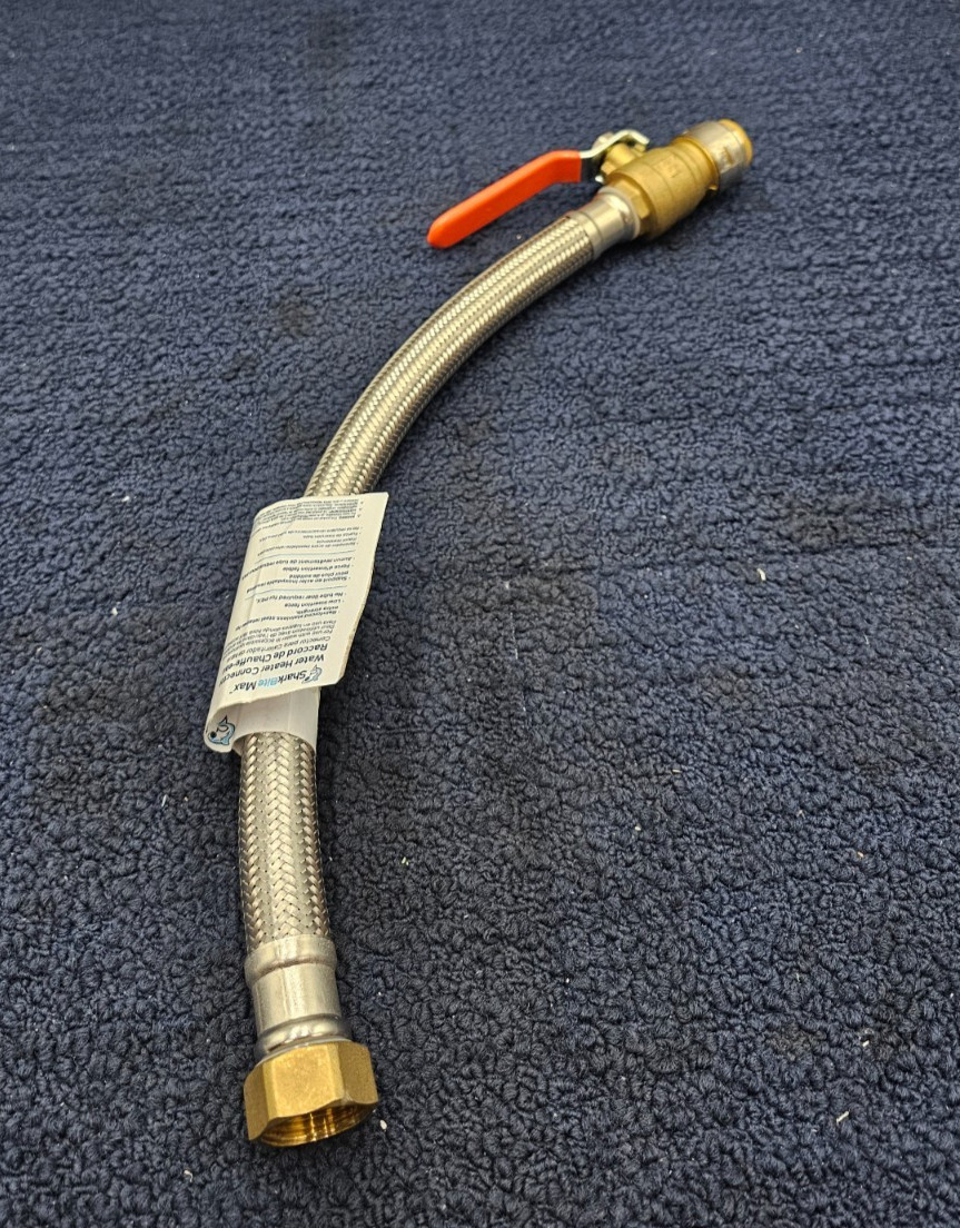 SharkBite Max UR3088FX18BV 3/4 in. Push-to-Connect x 3/4 in. FIP x 18 in Braided gallery
