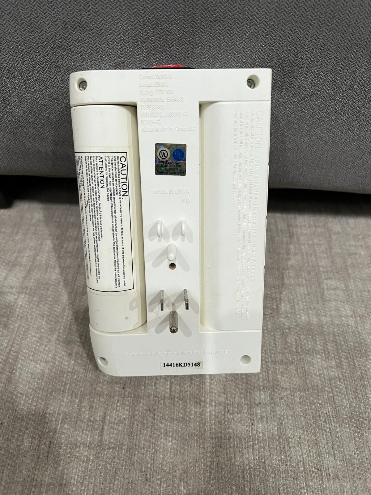 Side Socket Elite 8-Outlet Expander/Extender - As Seen On TV - 90 Degree Swivel gallery