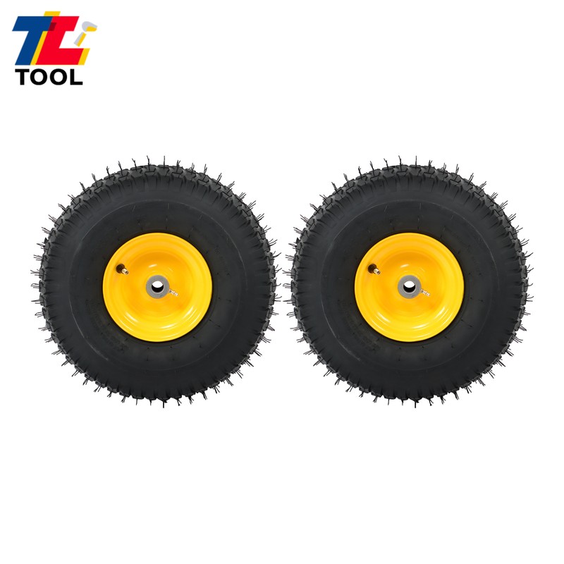 2PCS For John Deere Riding Mowers Replacement 15 x 6.00-6" Tires Assembly 464881 gallery