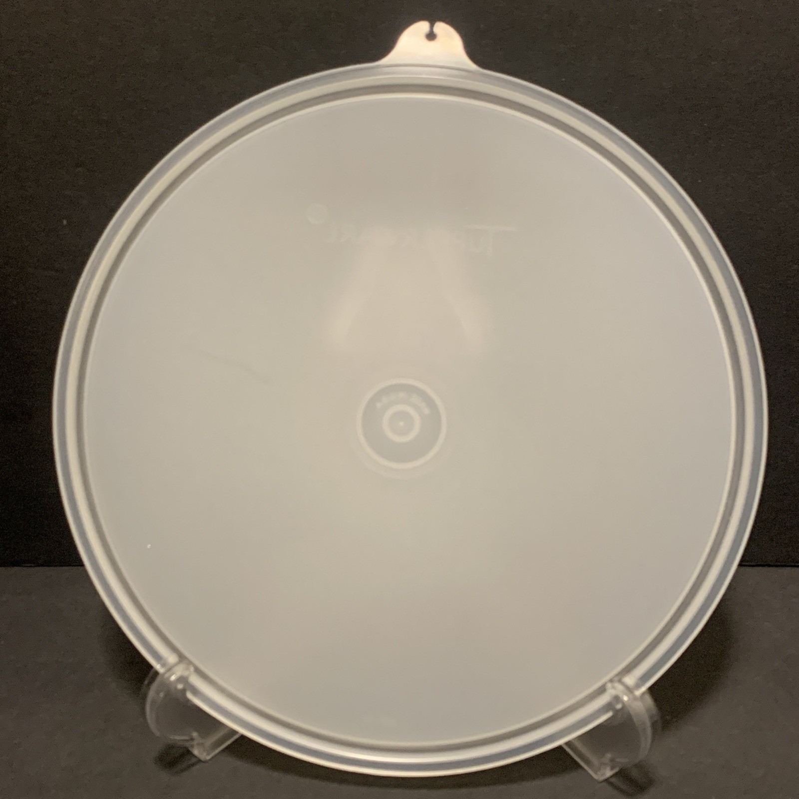 Tupperware 229 Replacement Round Sheer Seal Lid 8" Vintage Frosted White gallery
