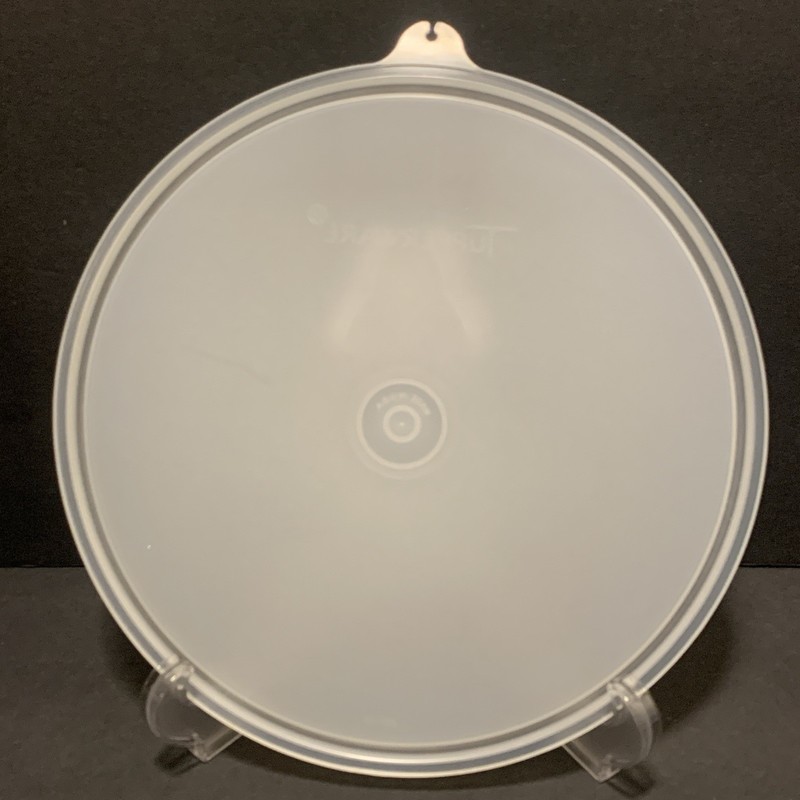 Tupperware 229 Replacement Round Sheer Seal Lid 8" Vintage Frosted White gallery
