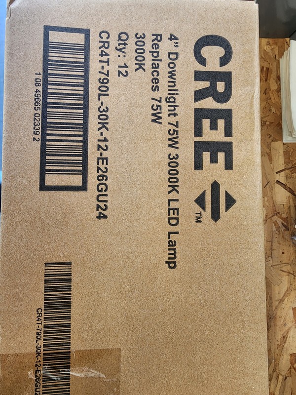 Cree Lighting Recessed 4" Downlight 75W 3000K LED Dimmable Wet Rated( 12 Pack) gallery