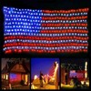 American Flag String Lights,Waterproof 420Led Flag Net Light 6.5 FT x 3.28 FT gallery