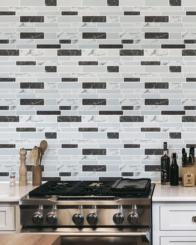 Marble Design Self Adhesive Backsplash - 10 Sheets gallery