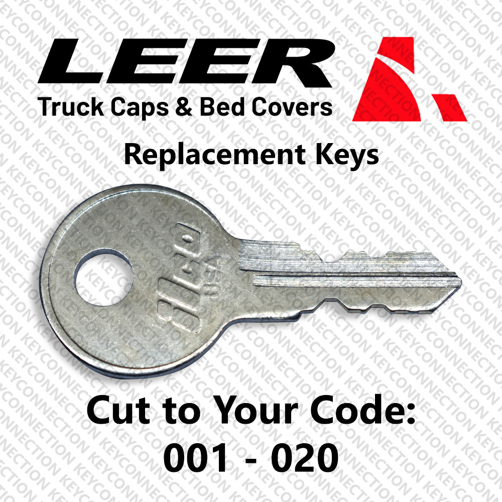 Leer Truck Bed Cap Cover Replacement Key Cut to Code 001 - 020 gallery