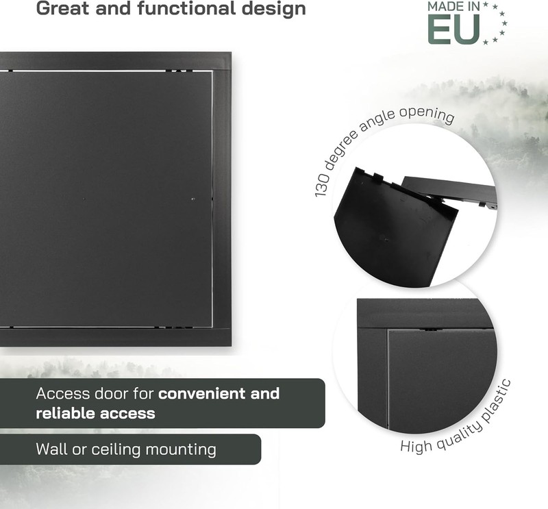 Durable 12" x 12" ABS Plastic Access Panel - Customizable Aesthetic Solution gallery