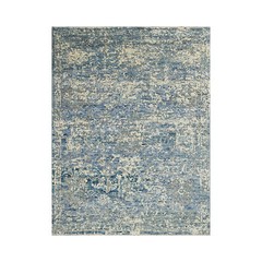 8×10 Beige Hand Knotted Transitional Oushak Wool Area Rug