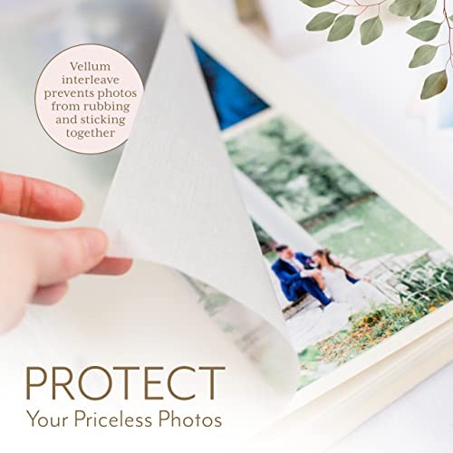 Personalized Large Memory Book for Family, Wedding, Gold and Cream gallery