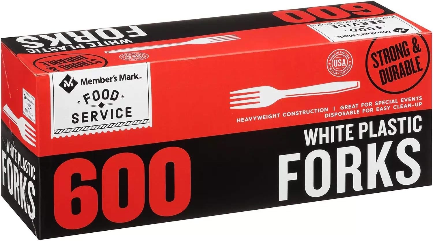 Member's Mark White Plastic Forks (600 ct) gallery