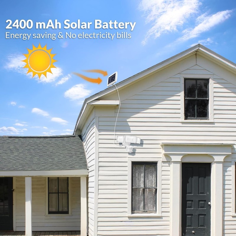 1600LM LED Solar Security Lights Motion Outdoor, Motion Sensor Light, 5500K W... gallery