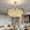 Luxury Crystal Chandelier Contemporary 5-Tier Raindrop Ceiling Pendant Lights gallery