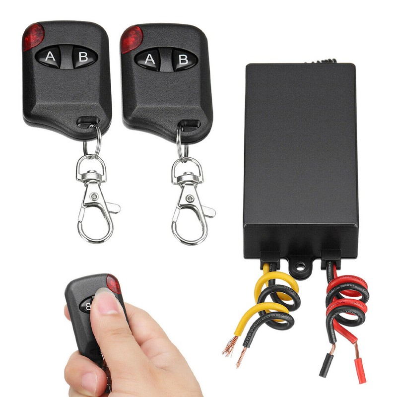 2x Car Universal 12V ON-OFF Wireless Remote Control Switch Relay Receiver 315MHZ gallery
