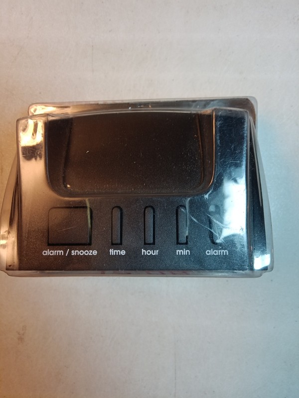 New Westclox Pluto Black Digital Alarm Clock w Battery Back Up & Snooze 66702 gallery