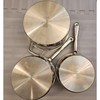 Potobelo Stainless Steel Cookware Set 3 Pots with Lids 5qt 3qt 2qt Acier Inox gallery