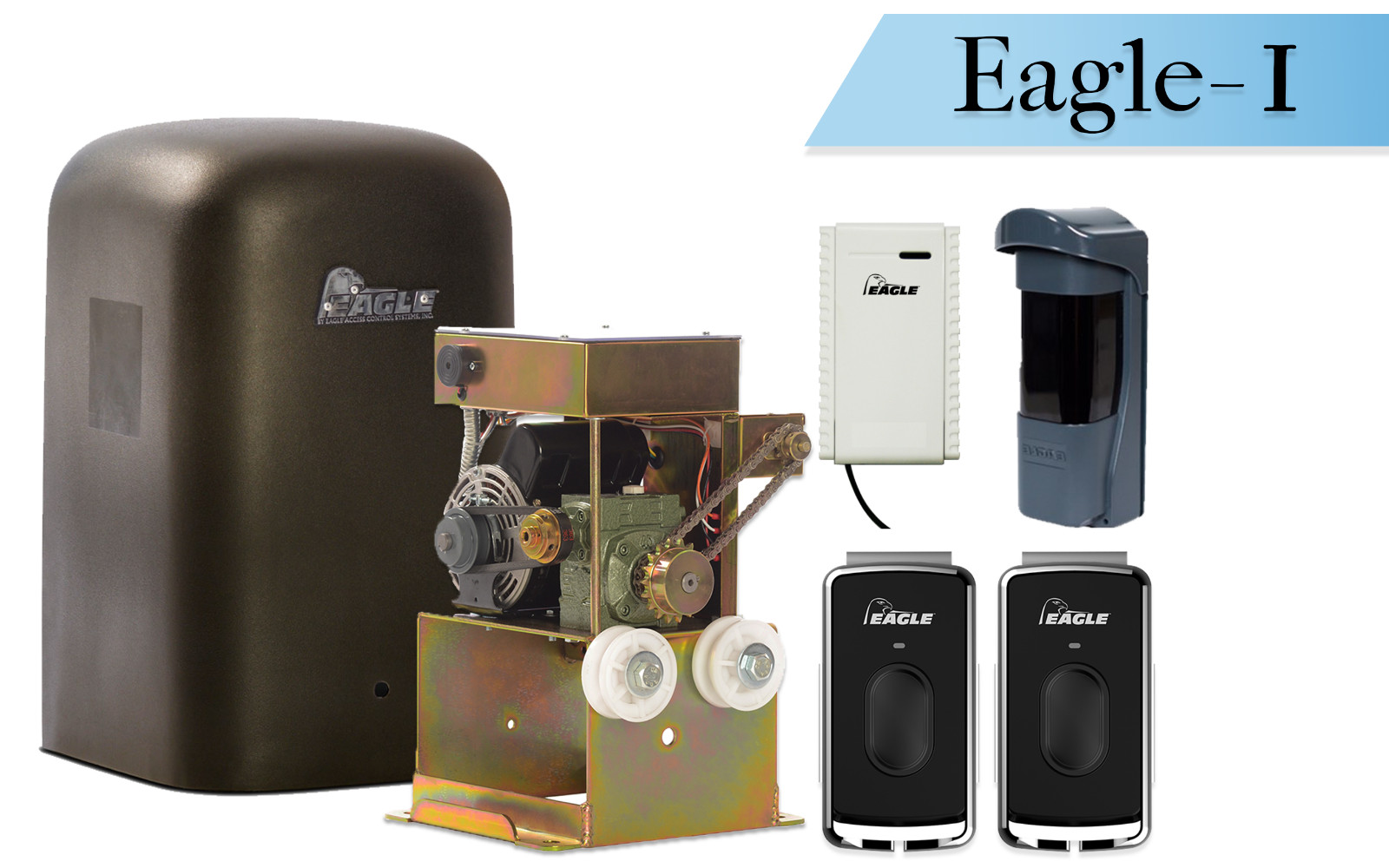 Eagle 1 Slide Gate Operator for Home Driveway Motor Electric Residential Gate gallery