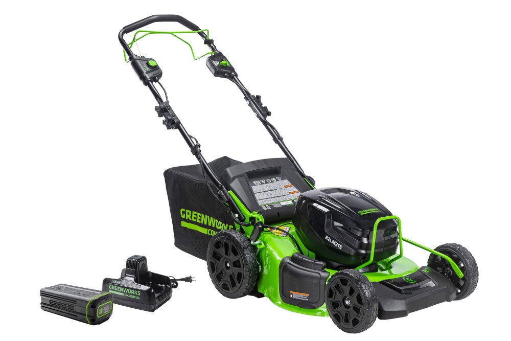 Greenworks 82V 21 Inch Self-Propelled Lawn Mower With 8.0 Ah Battery And Dual gallery