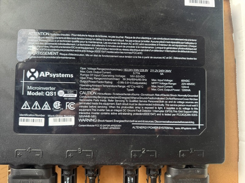 APSystems QS1 Microinverter 1.2Kw gallery