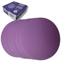 6 Inch Ceramic Hook & Loop Sandpaper Discs, No Holes, 50pcs Box, P40 to P800