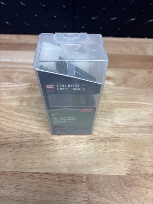 Grip-Rite MAXB64903 Angled Strip Finish Nails, 2 “- 15 Gauge(500 Pieces) Per Box gallery