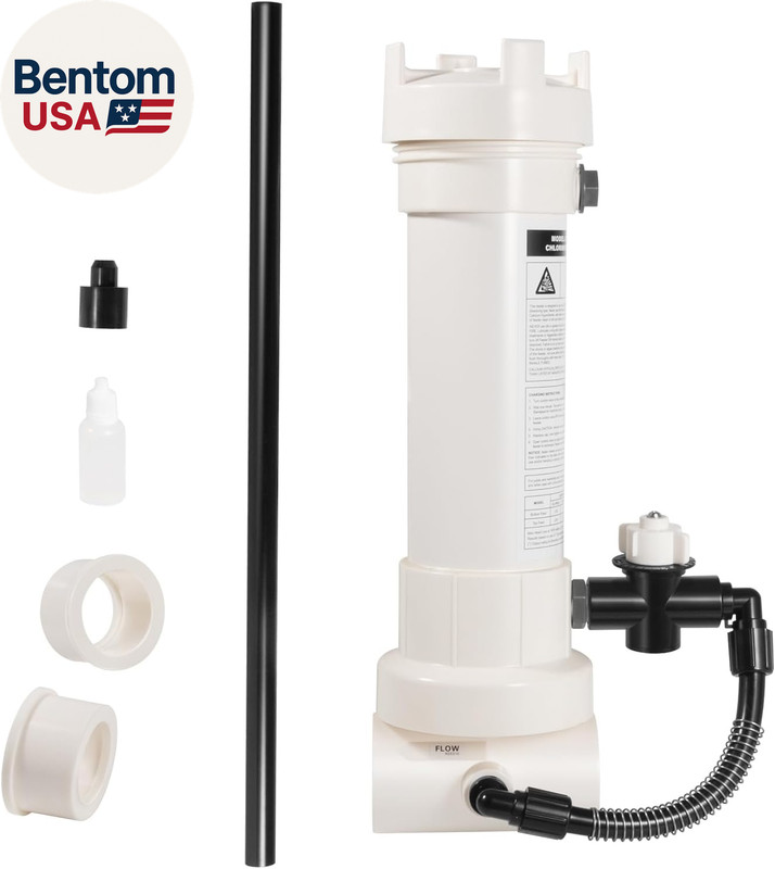 Pool Chlorinator, 320 Automatic In-Line Chlorine/Bromine Feeder Compatible with gallery