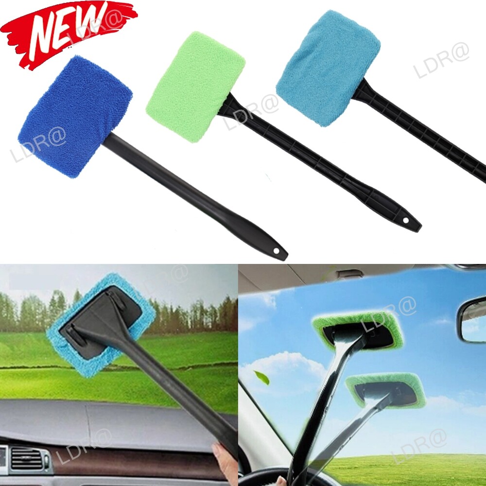 3 Pack Window Windshield Cleaning Tool Microfiber Car Wiper Cleaner Glass Brush gallery