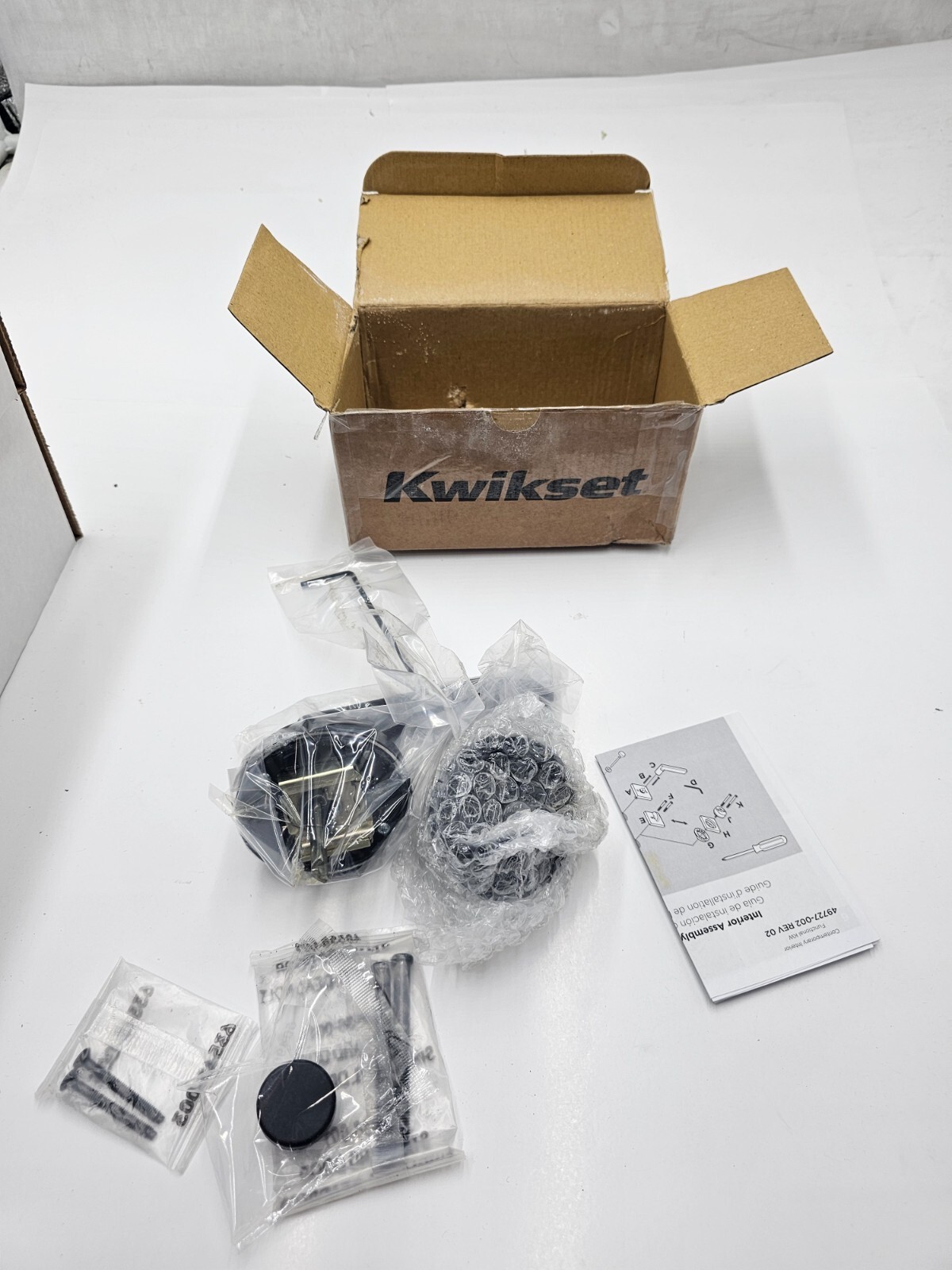 Kwikset Milan Handle Assembly Trim Lever 966MIL RDT 514 V1, Interior, Black gallery