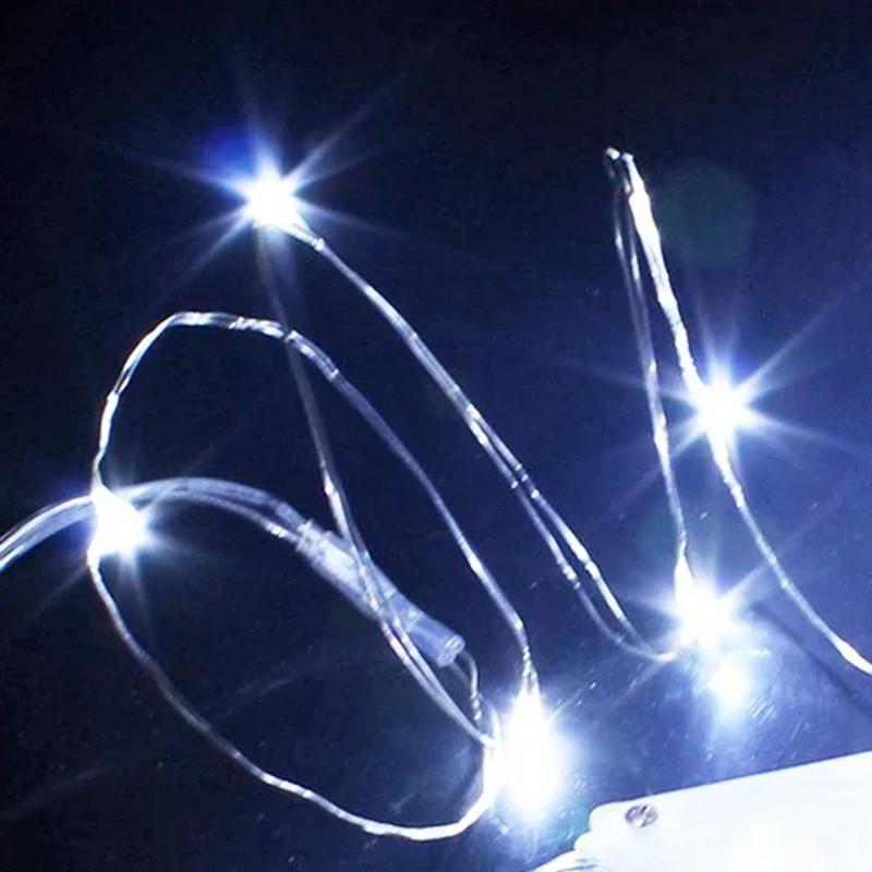 1/5/20M USB LED String Lights Copper Silver Wire Garland Light Waterproof Fairy gallery