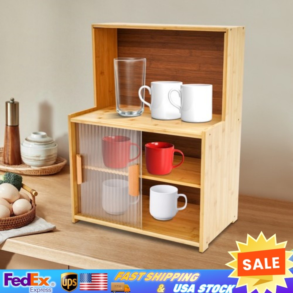 Kitchen Pantry Storage Cabinet Small Countertop Storage Sideboard Cupboard gallery