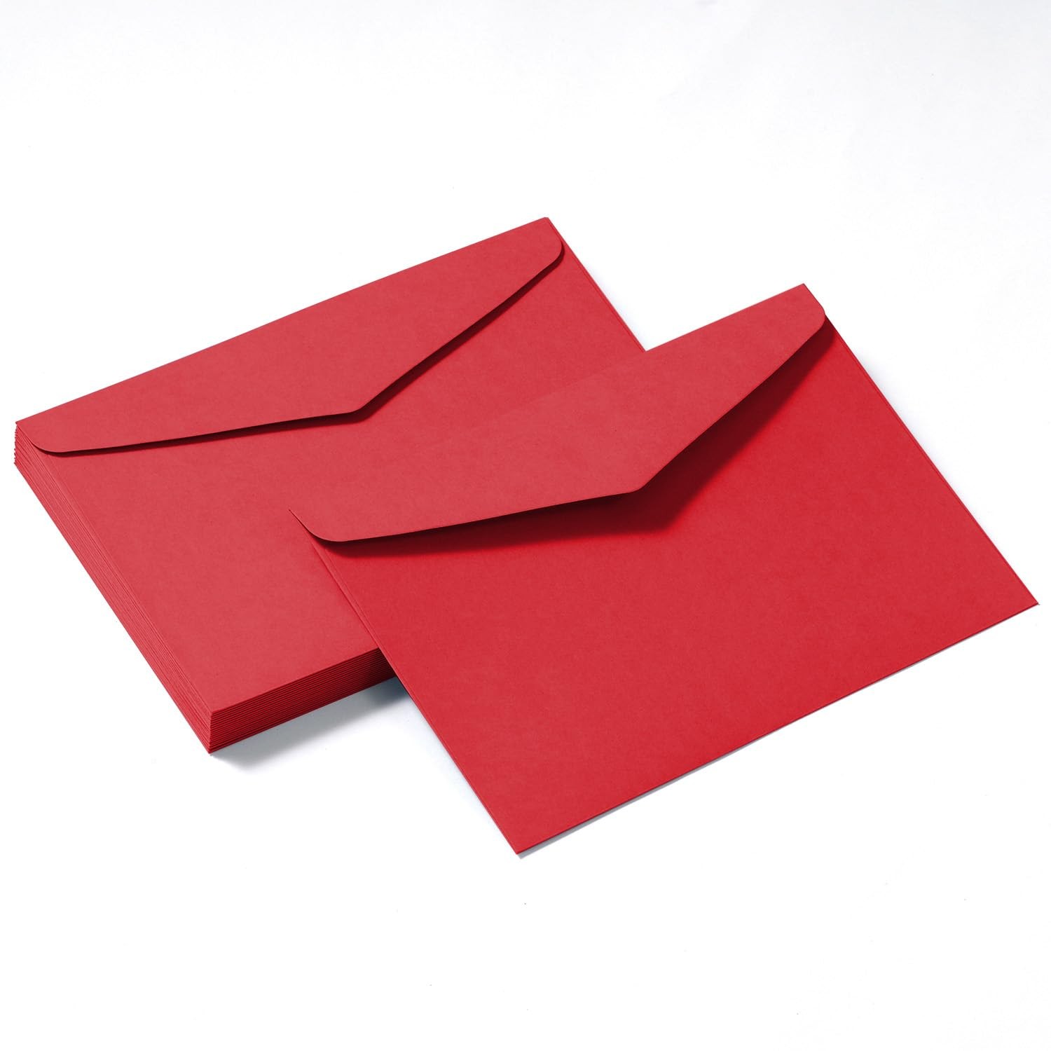 50 PCS Red A7 Invitation Envelopes 51/5x71/5 In Gift Card Wedding Mailing gallery