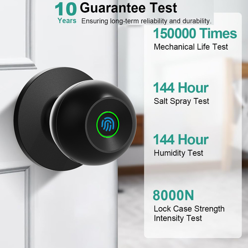 Fingerprint Door App Control Keyless Entry Door Lock For Home Bedroom Apartment gallery