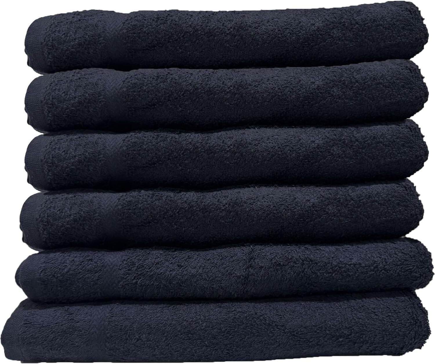 12 pack Black Salon Hand Towels 100% Ring Spun Cotton 16x27 3.00 lb gallery