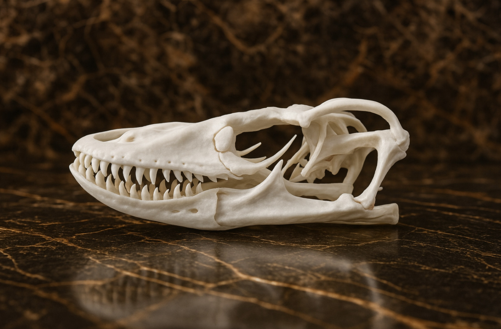 Komodo Dragon Skull Replica - Museum-Quality Varanus Cast 1:1 gallery