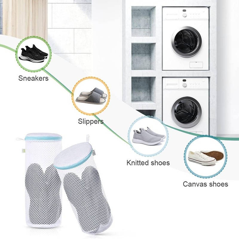2 Pack Shoe Washing Machine Bag Large Shoe Laundry Bag Honeycomb Mesh Laundry Ba gallery
