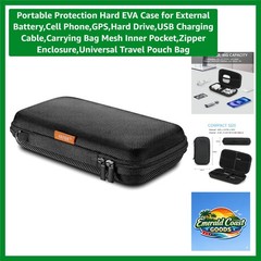 EVA Hard Shell Portable Case – 6.6” Universal Storage for Tech & Accessories