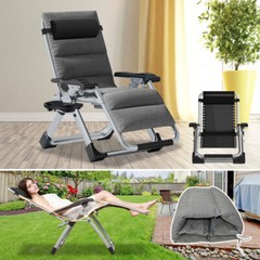 Begonia.K Padded Zero Gravity Lounge Chair Wide Armrest Adjustable Recliner