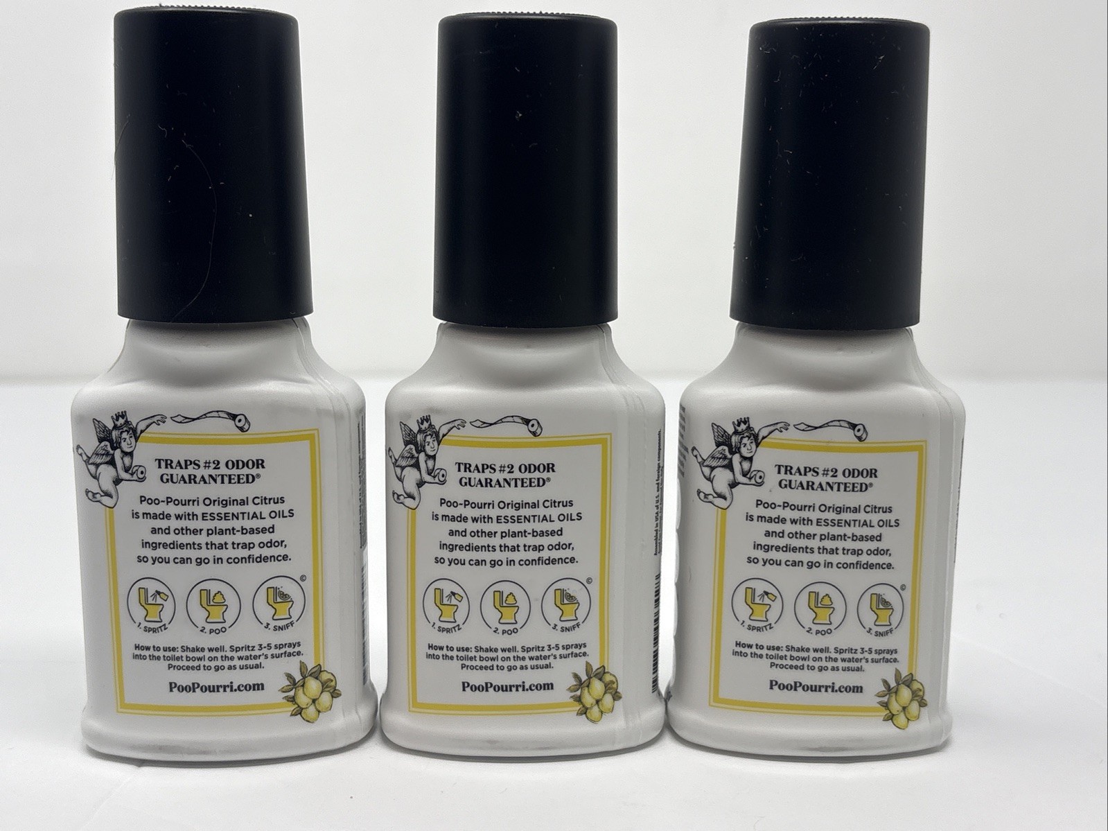 3-Pack POO-POURRI Before-You-Go Original Citrus Toilet Spray - 2 oz each gallery